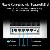 ASUS ZenWiFi BQ16 Pro Quad-Band WiFi 7 Mesh Router (1 Pack), up to 4000 sqft, 2X 10G Ports Each, Smart Home Master with Multi-SSID, VPN & Parental Controls, Subscription-Free Security, AiMesh WiFi 7 |BE30000 |Quad Band | 1PK