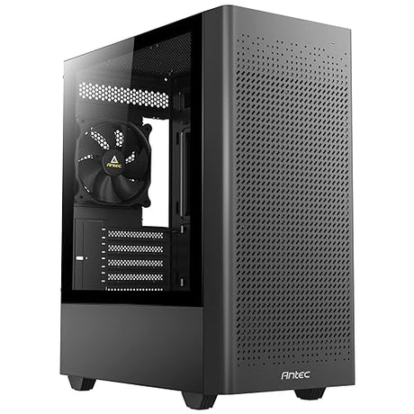 ANTEC NX Series NX500M, Mesh Front Panel, Type-C 3.2 Gen2 Ready, 1 x 120mm Fan Included, Tempered Glass Side Panels, 360mm Radiator Support, Mini-Tower M-ATX Gaming Case