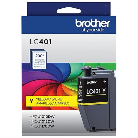 Brother LC401Y Standard Yield Yellow Ink Cartridge