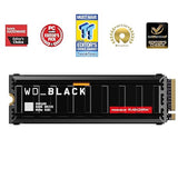WD_BLACK SN8100 2TB NVMe Internal Gaming SSD Solid State Drive with Heatsink - Gen 5 PCIe 5.0x4, M.2 2280, Up to 14,900 MB/s - WDS200T1XHM 2TB SSD w/ Heatsink