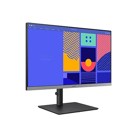Samsung 24 inch Business Monitor with FHD Screen, Ultra Thin Bezel, 100 Hz, Height Adjustable, IPS Panel, 4 ms Response time (3-Year Warranty)- LS24C432GANXZA [Canada Version] (2024)