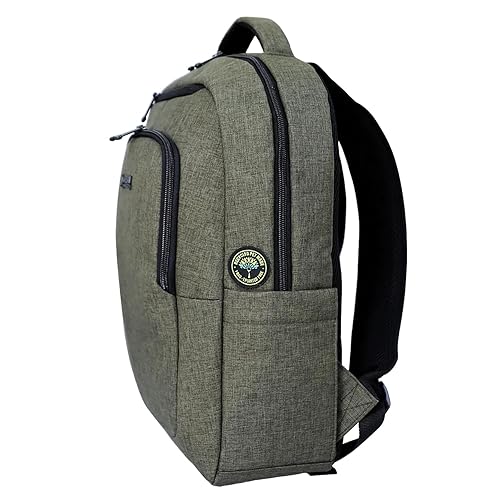ECB34UF CYCLEE City Edition Ecologic Backpack for Notebooks and Computers (Khaki; 13 in. to 14 in.) 14.1-inch Green