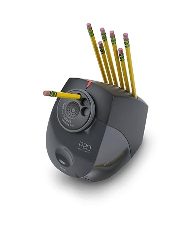 Royal Electric Pencil Sharpener, Tilted, Adjustable Point - Black