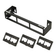 Panduit CWPP12WBL 12-Port Flat Patch Panel with Wall-Mount Bracket, Black