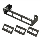Panduit CWPP12WBL 12-Port Flat Patch Panel with Wall-Mount Bracket, Black