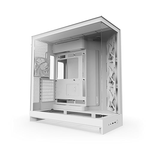 NZXT H9 Flow (2025) Dual-Chamber Mid-Tower Case - All White
