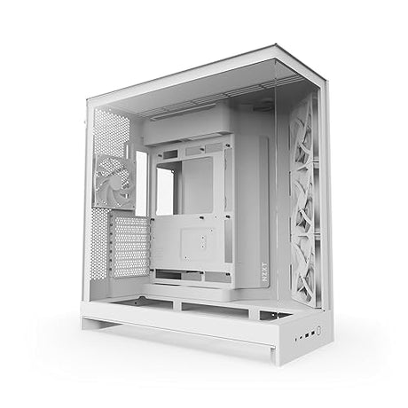 NZXT H9 Flow (2025) Dual-Chamber Mid-Tower Case - All White