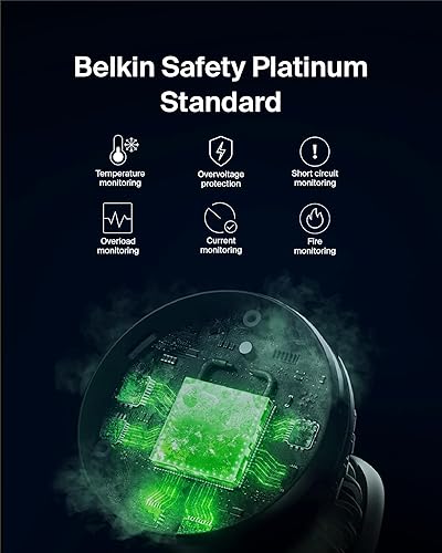 Belkin MagSafe-Compatible 3-in-1 Wireless Charger Stand 15W - Qi2-Certified Wireless Charging Station, Fast Charging of iPhone 16, AirPods, & Apple Watch - 36W Included - Black Black Gen 2
