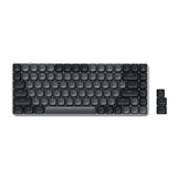 Satechi SM1 75% Mechanical Keyboard for Mac and Windows, LED Backlit Bluetooth Keyboard, 84 Keys Compact Wireless, Gaming, for Mac and Windows - Dark Gray/Gray 84 Keys Dark Gray/ Gray