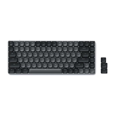 Satechi SM1 75% Mechanical Keyboard for Mac and Windows, LED Backlit Bluetooth Keyboard, 84 Keys Compact Wireless, Gaming, for Mac and Windows - Dark Gray/Gray 84 Keys Dark Gray/ Gray