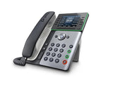 Poly Edge E350 IP Phone - Corded - Corded/Cordless - Wi-Fi, Bluetooth - Desktop, Wall Mountable - Black - TAA Compliant - VoIP - IEEE 802.11a/b/g/n/ac - 2 x Network (RJ-45) - PoE Ports