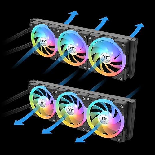 MAGFloe 420 Ultra CPU Liquid Cooler/Intel&AMD Compatible/ 3x140mm 500~2000rpm SWAFAN EX/ 420mm Radiator/MAGForce 2.0/3.95 Square LCD/Swappable Fan Blades/Black/CL-W451-PL14SW-A