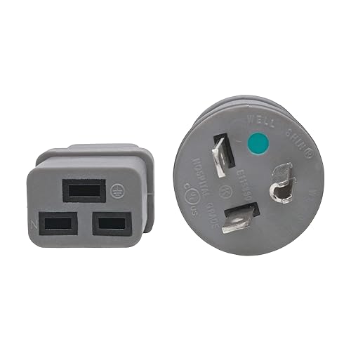 Tripp Lite Hospital-Grade Power Cord (Nema 5-20P to C19), Heavy Duty, 20A, 125V, 12AWG, 6 ft., Grey (P049-006-GY-HG)