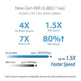 ASUS AX1800S Gigabit Ethernet Dual-Band 2.4GHz / 5GHz Wireless Router - Black