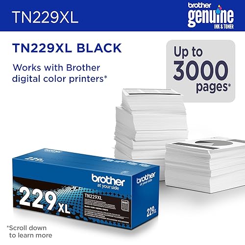 Brother Intl. Corp. Genuine TN229XLBK High Yield Black Toner Cartridge