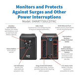 Eaton Tripp Lite Series Cloud-Connected 750VA UPS Battery Backup & Surge Protector, Remote Management & Monitoring, 500W, 10 Outlets, LCD Screen, Computer UPS, 3-Year Warranty (SMART750LCDTNC)