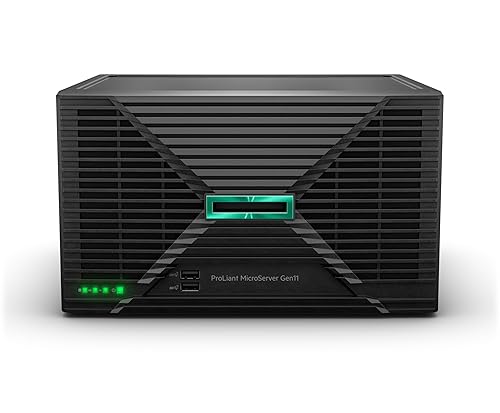Hewlett Packard Enterprise ProLiant MicroServer Gen11 Tower Server with Intel Xeon 6325P, 32GB DDR5, 4TB HDD, 4LFF Bays, 180W PSU (P86771-005)