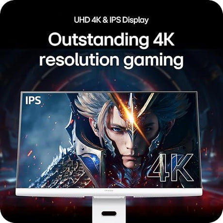 LG 32G810SA-W 32-inch Ultragear 4K UHD (3840 x 2160) IPS Gaming Monitor, 144Hz, 1ms, NVIDIA G-Sync Compatible, AMD FreeSync Premium, VESA DisplayHDR 400, HDMI, DisplayPort, USB Type-C, White 32G810SA-W