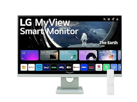 LG 27 FHD IPS MyView Smart Monitor with webOS and Built-in Speakers, Green Green 27 Tilt only FHD