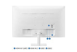 SAMSUNG 32 M50C Series FHD Smart Monitor w/Streaming-TV, 4ms, 60Hz, HDMI, HDR10, Watch Netflix, YouTube and More, IoT Hub, Mobile Connectivity, LS32CM501ENXZA, White White 32-inch M50C (2023 Refresh) IOT Hub, GameHome + Health Monitoring