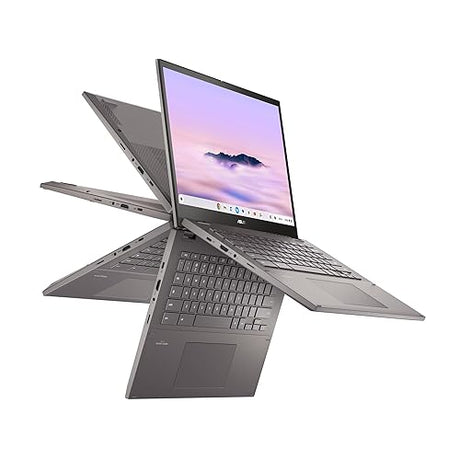ASUS Chromebook CM34 Flip Laptop, 14 WUXGA (1920x1200) Touch Display, AMD Ryzen™ 3 7320C Processor, 128GB SSD, 8GB RAM, ChromeOS, CM3401FFA-DS31T-CB