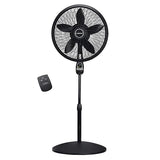 Lasko 1843 18 Remote Control Cyclone Pedestal Fan, Black