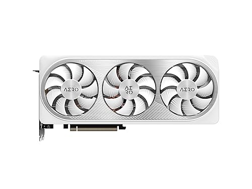 GIGABYTE GeForce RTX 4070 Ti Super AERO OC 16G Graphics Card, 3X WINDFORCE Fans, 16GB 256-bit GDDR6X, GV-N407TSAERO OC-16GD Video Card