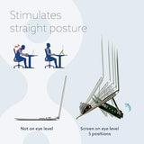 R-Go Tools Riser Ergonomic Height Adjustable Laptop Stand, Black