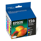 Epson T126120-BCS 126, Black and Colour Ink Cartridges, High Capacity, C/M/Y/K 4-Pack