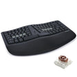 KINESIS mWave Ergonomic Keyboard for PC (Black) | Mechanical Switches | Bluetooth & USB | Programmable | Backlit | Windows Modifier & Hot Keys Windows (Black)