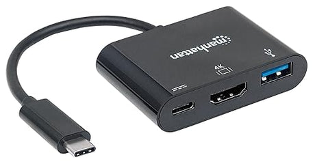 Manhattan Ultra High Speed ??USB 3.1 Type-C-HDMI/USB Type-A/USB Type-C Docking Multiport Converter/Connector USB Type-C HDMI Docking Converter