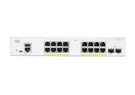 Cisco Business CBS350-16P-2G Managed Switch, 16 Port GE, PoE, 2x1G SFP, Limited Lifetime Protection (CBS350-16P-2G-NA) Switch 16-port GE / PoE+ / 120W / 2 x GE Uplinks