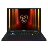 MSI Raider A18 HX A9WIG-038CA 18 UHD+ Mini LED 120Hz Gaming Laptop, AMD Ryzen R9-9955HX3D, RTX 5080, 64GB (32GB*2) DDR5 6400MHz, 2TB Gen 5x4 NVMe PCIe SSD, Windows 11 PRO
