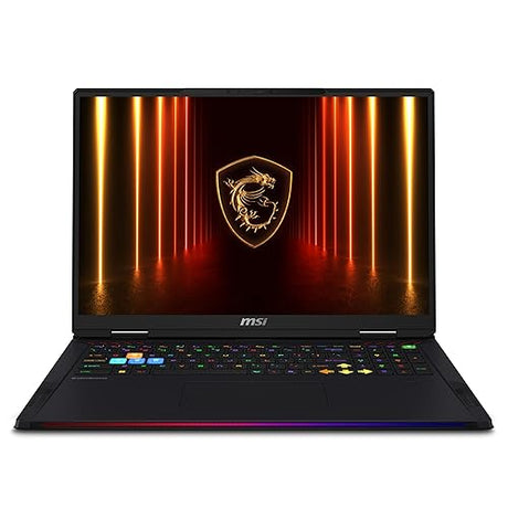 MSI Raider A18 HX A9WIG-038CA 18 UHD+ Mini LED 120Hz Gaming Laptop, AMD Ryzen R9-9955HX3D, RTX 5080, 64GB (32GB*2) DDR5 6400MHz, 2TB Gen 5x4 NVMe PCIe SSD, Windows 11 PRO