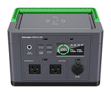 Schneider OffGrid Portable Power Station 300W, PPS330, Lightweight 332Wh Solar Generator: 2 AC Outlets, 60W USB-C PD Output, Wireless Charging, LED Light, for Camping, RV, Home Backup