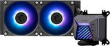 MSI MAG CORELIQUID A15 240 - AIO ARGB CPU Liquid Cooler - 240mm Radiator - AM5, LGA 1851 Ready - Dual 120mm ARGB PWM Fans, Black