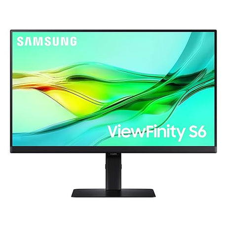 SAMSUNG ViewFinity S60UD Series 24-Inch WQHD Monitor, 100Hz, IPS Panel, USB-C, HDR10 (1 Billion Colors), Height Adjustable Stand, TUV-Certified Intelligent Eye Care (LS24D606UANXZA)