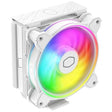 Cooler Master Hyper 212 Halo White CPU Air Cooler, MF120 Halo² Fan, Dual Loop ARGB, Aluminum Top Cover, 4 Copper Heat Pipes, 154mm (H) for AMD Ryzen AM5/AM4, Intel LGA1700/1200 (RR-S4WW-20PA-R1)