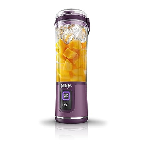 Ninja Blast Portable Blender, Cordless, 18oz. Vessel, Personal Blender for Shakes & Smoothies, BPA Free, Leakproof Lid, USB-C Rechargeable, Purple, BC151PRC (Canadian Version)