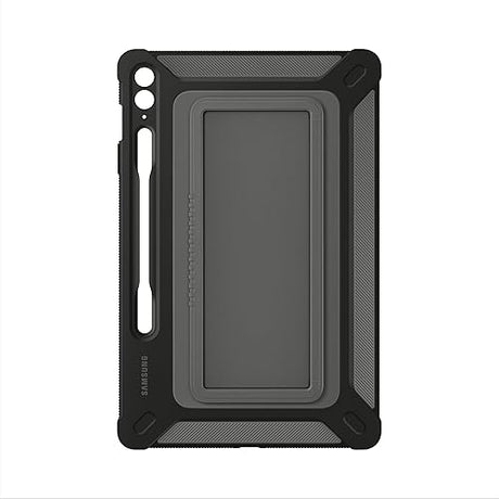 SAMSUNG Galaxy Tab S9 FE+ Outdoor Cover, Rugged Tablet Protector and Carry Case, Military Grade Protection, Built-in Kickstand, S Pen Holder, US Version, Black