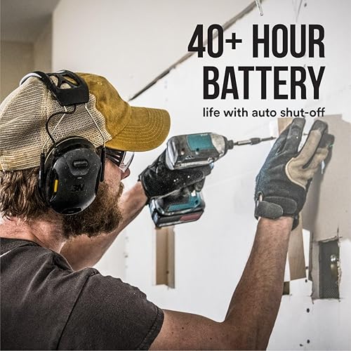 3M WorkTunes Connect Wireless Hearing Protector with Bluetooth Technology, Bluetooth Hearing Protection with a 26 dB Noise Reduction Rating