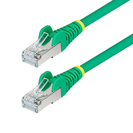 StarTech.com 6in Green CAT6a Ethernet Cable, Snagless RJ45, 10GbE, 100W PoE++, S/FTP, 500MHz, 27AWG Pure Bare Copper, LSZH
