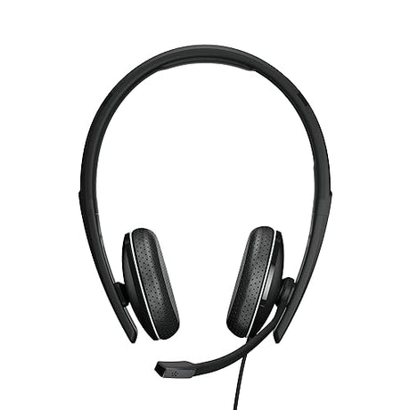 EPOS | Sennheiser ADAPT 165T USB-C II (1000906) - Wired, Double-Sided Headset-3.5mm Jack/USB-C Connectivity, MS Teams Certified-UC Optimized-Superior Stereo Sound-Enhanced Comfort-Call Control - Black