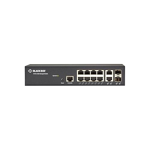 Black Box 10-Port Gigabit Ethernet Switch Managed