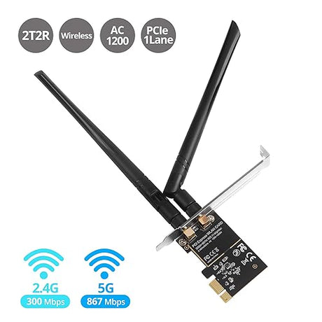 SIIG LB-WR0011-S1 Wireless 2T2R Dual Band PCIe