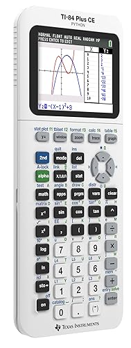 Texas Instruments TI-84 Plus CE Graphing Calculator - White White Standard Packaging
