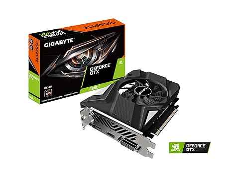 GIGABYTE GeForce GTX 1650 D6 OC 4G Graphics Card, 170mm Compact Size, 4GB 128-Bit GDDR6, GV-N1656OC-4GD REV2.0 Video Card
