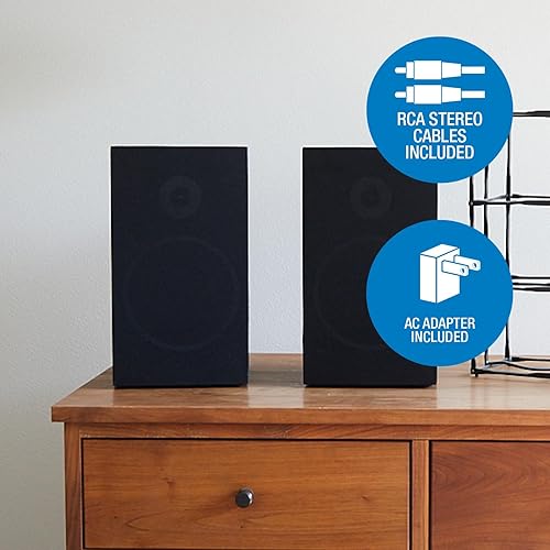 iLive Dual Bluetooth Bookshelf Speakers
