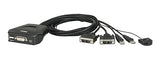 2-Port USB DVI KVM Switch