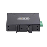 StarTech.com 5-Port Unmanaged Industrial Network Switch, 100/1000 Ethernet, DIN Rail/Wall-Mount, IP30, -40-167F, 9~60VDC, TAA